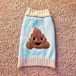 Small emoji dog sweater